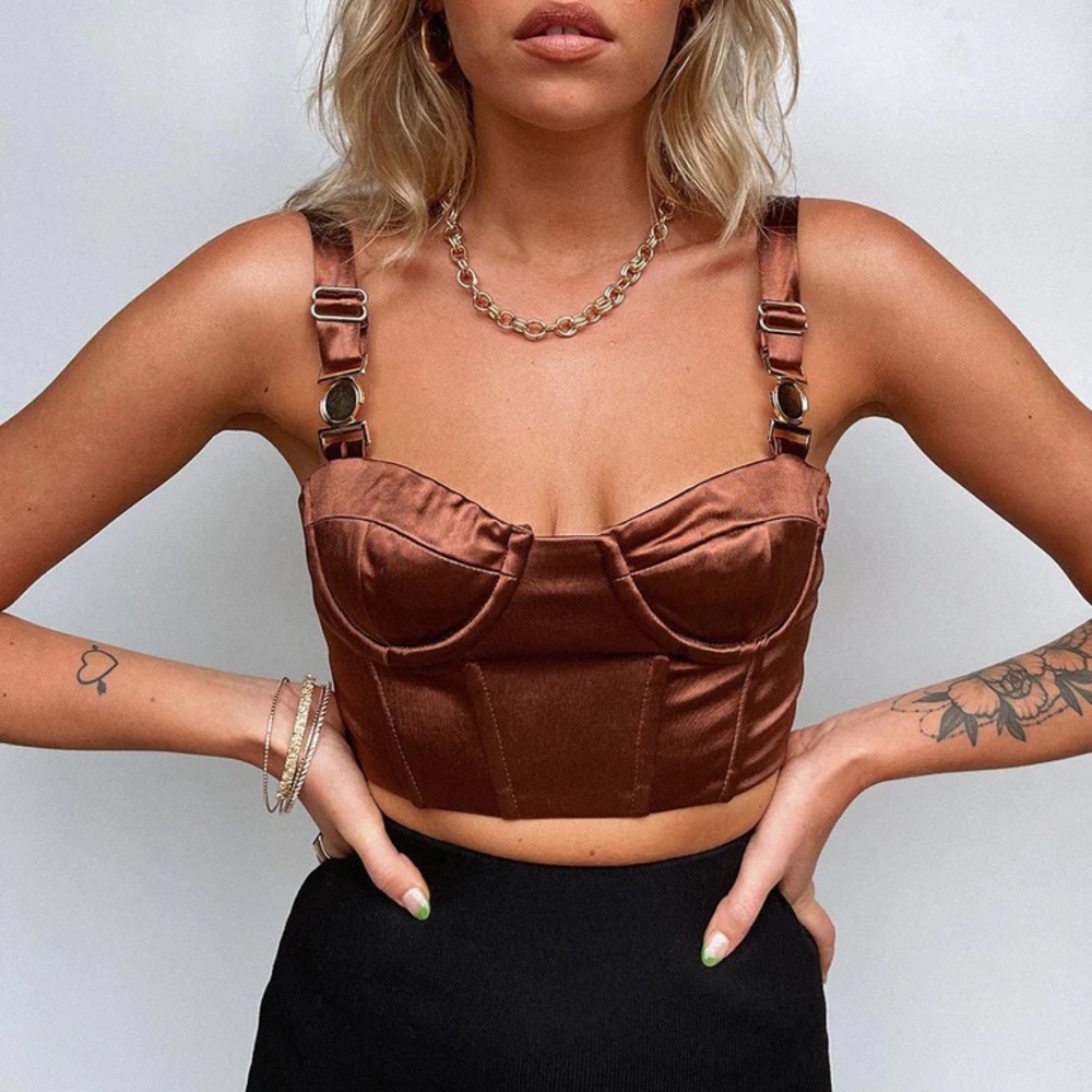 princess polly leia top brown